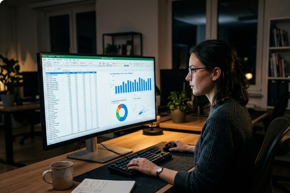 Seo Keyword Research Data Analysis — RankRush Digital Marketing Saudi Arabia